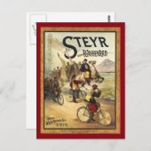 Steyr銃器広告ヴィンテージ ポストカード (正面/裏面)