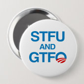 STFUおよびGTFO 缶バッジ (正面&裏面)