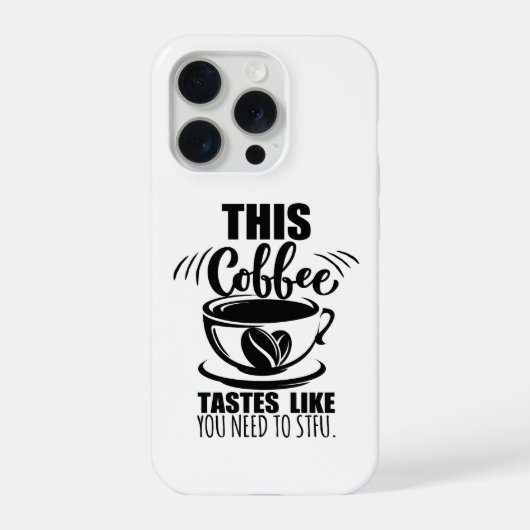 STFUなコーヒー携帯ストラップ Rin iPhoneケース (裏面)