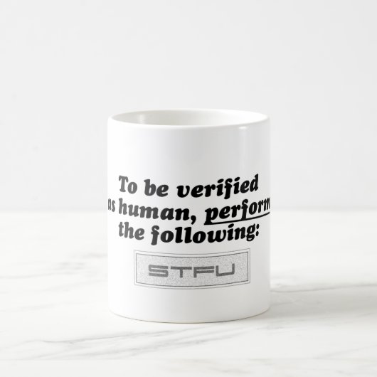 STFUのマグ コーヒーマグカップ (中央)