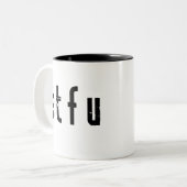 STFUマグカップ ツートーンマグカップ (正面左)