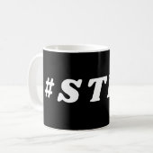 #STFU皮肉な気の利いたプーン コーヒーマグカップ (正面左)