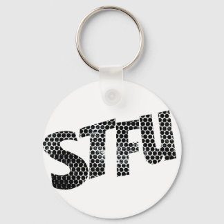 STFU キーリング ( ブラック&ホワイト )