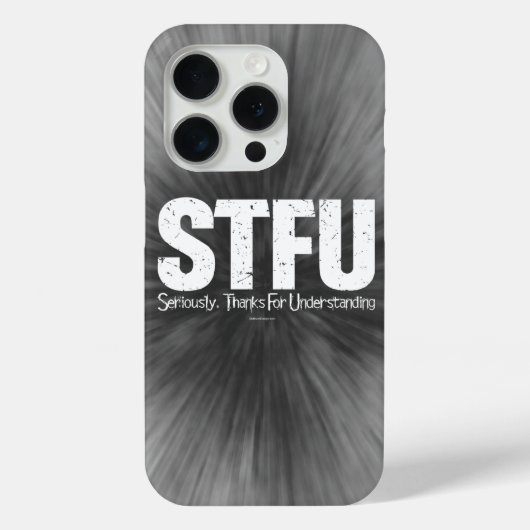 STFU:マジ感謝していー、Case-Matを理解する Case-Mate iPhoneケース (裏面)