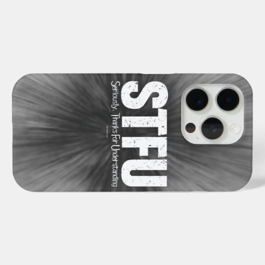 STFU:マジ感謝していー、Case-Matを理解する Case-Mate iPhoneケース (裏面 (横))