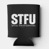 STFU:真剣に、理解感謝していのために 缶クーラー (裏面)