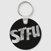 STFU key ring ( Black & White ) キーホルダー (裏面)