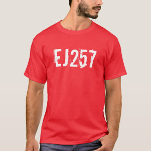 STI EJ257軽く白いエンジンコード Tシャツ