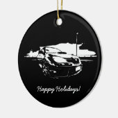 STI Imprezaの圧延の打撃 セラミックオーナメント (左)