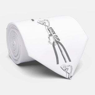 STICK CLIPPING A QUICKDRAW CLIMBING DESIGN ネクタイ
