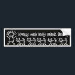 Stick Family Funny Cartoon熱狂するな猫の女性 バンパーステッカー<br><div class="desc">それがすべてある熱狂するな猫の女性ですか。  あなたの車または車の棒家族が常にほしいと思いましたか。  今はあなたのチャンスです!  この白黒い設計特微漫画猫の熱狂するな猫の女性そして彼女の棒の系列。  猫に関しては、多くのよりメリーの! あなたの生命の熱狂するな猫の女性のために完成して下さい! 確実なビートそれらの正常な棒家族。</div>