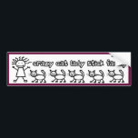 Stick Family Funny Cartoon熱狂するな猫の女性 バンパーステッカー<br><div class="desc">それがすべてある熱狂するな猫の女性ですか。  あなたの車または車の棒家族が常にほしいと思いましたか。  今はあなたのチャンスです!  この黒白の設計特微漫画猫の熱狂するな猫の女性そして彼女の棒の系列。  猫に関しては、多くのよりメリーの! あなたの生命の熱狂するな猫の女性のために完成して下さい! 確実なビートそれらの正常な棒家族。</div>
