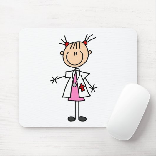 Stick Figureメスの博士 マウスパッド (マウス)