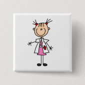 Stick Figureメスの博士 缶バッジ (正面)