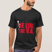 Stick Figure Fck Me Like The Va Funny Veteran Dark Tシャツ (正面)