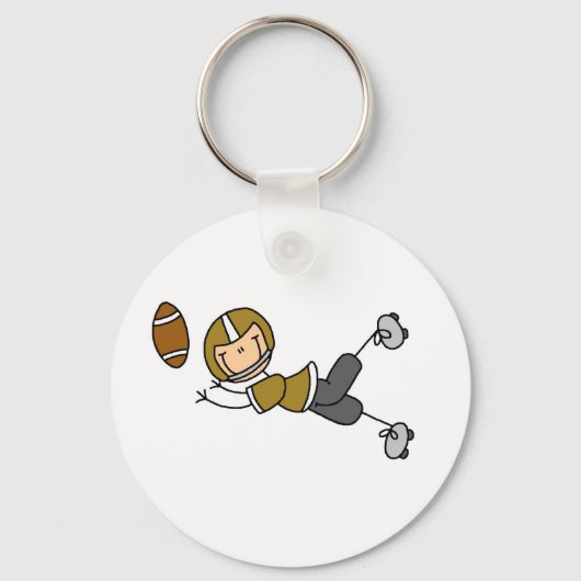 stick+figure+football+player キーホルダー (正面)
