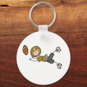 stick+figure+football+player キーホルダー (正面)