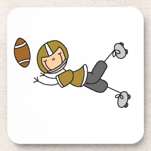 stick+figure+football+player コースター (正面)