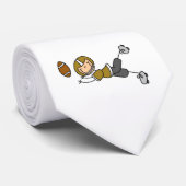stick+figure+football+player ネクタイ (ロール)