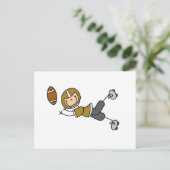 stick+figure+football+player ポストカード (スタンド正面)