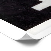 Stick Figure Holding Apple Matchbox Art Print ポスター (角)