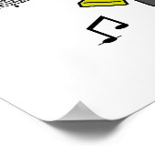 Stick Figure Male Trumpet Player T-shirts and GIft ポスター (角)