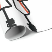 Stick Figure Soccer Boy Football Player ラッピングペーパー (ロールコーナー)