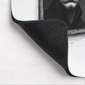 Stick Figure Staring a Bald Man Portrait マウスパッド (コーナー)