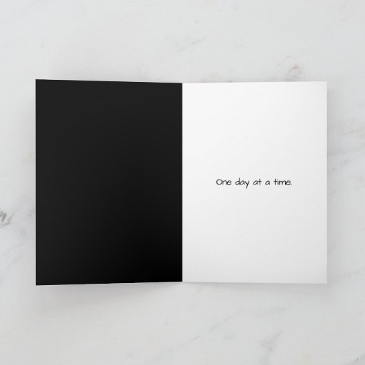 Stick Figure Staring at a Bald Man Portrait カード (内部)