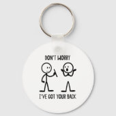 Stick Figures Funny Back Graphic Novelty Sarcastic キーホルダー (正面)