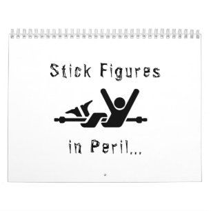 Stick Figures in Perril 2025カレンダー カレンダー