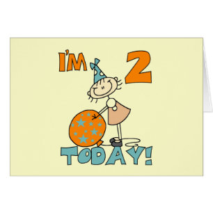 Stick Girl I'm 2 Today Tシャツとギフト