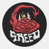 Stick it to your Sin Greed Devil ラウンドシール (正面)