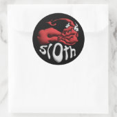 Stick it to your Sin Sloth Devil ラウンドシール (バッグ)