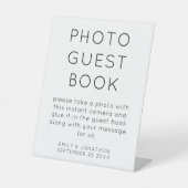 Stick Photo in Guest Book 結婚's Sign 台座サイン (正面)