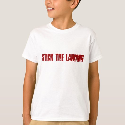 Stick The Landing Kid's Ringer T Tシャツ (正面)