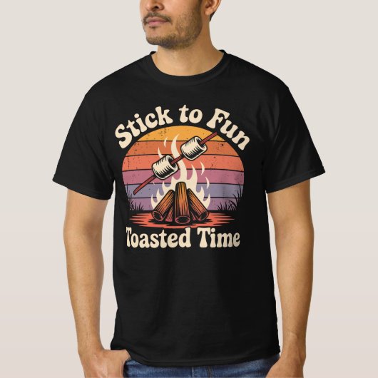 Stick To Fun - トーストした時間 Tシャツ (正面)