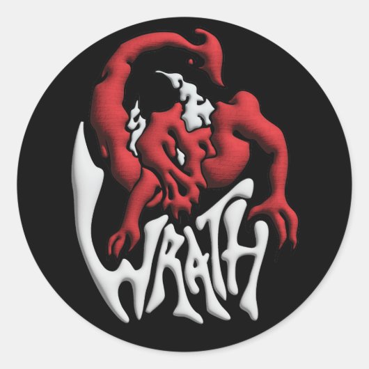 Stick to your Sin Wrath ラウンドシール (正面)