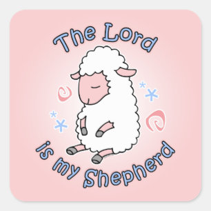 Sticker主Is My Shepherd スクエアシール