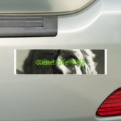 Sticker3 Grnは]、ベールを引き裂きます バンパーステッカー (車上)