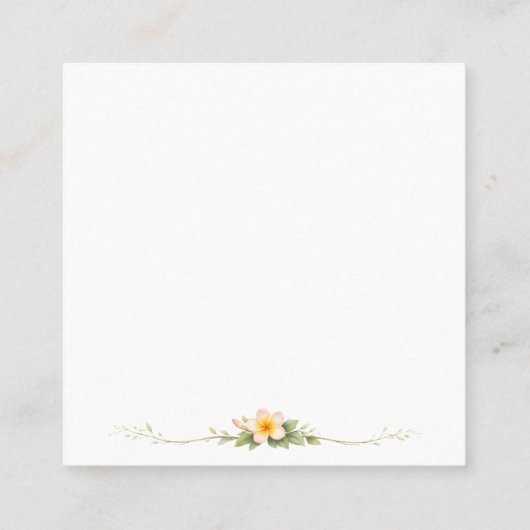 Sticker スクエア名刺 (裏面)