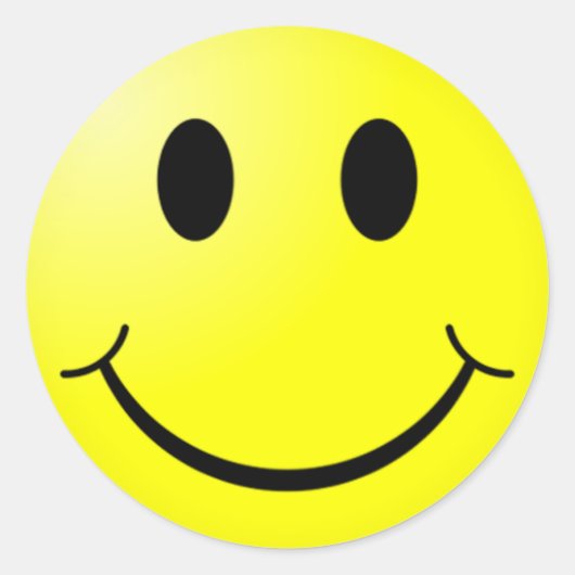 sticker_スマイル ラウンドシール (正面)