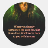 sticker ラウンドシール (正面)