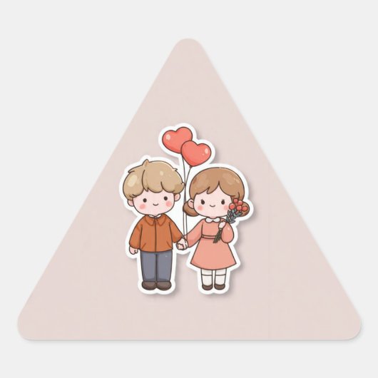 Sticker 三角形シール (正面)