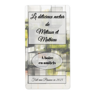 Sticker a bouteille de vin ラベル