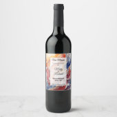 Sticker a bouteille de vin ワインラベル (正面)