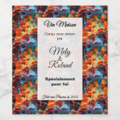 Sticker a bouteille de vin ワインラベル (シングルラベル)