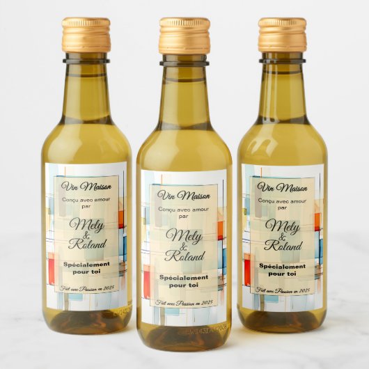 Sticker a bouteille de vin ワインラベル (ボトル)