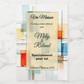 Sticker a bouteille de vin ワインラベル (シングルラベル)