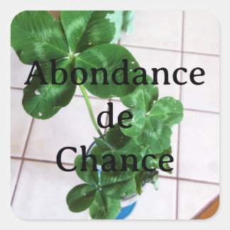 Sticker - Abondance de chance スクエアシール